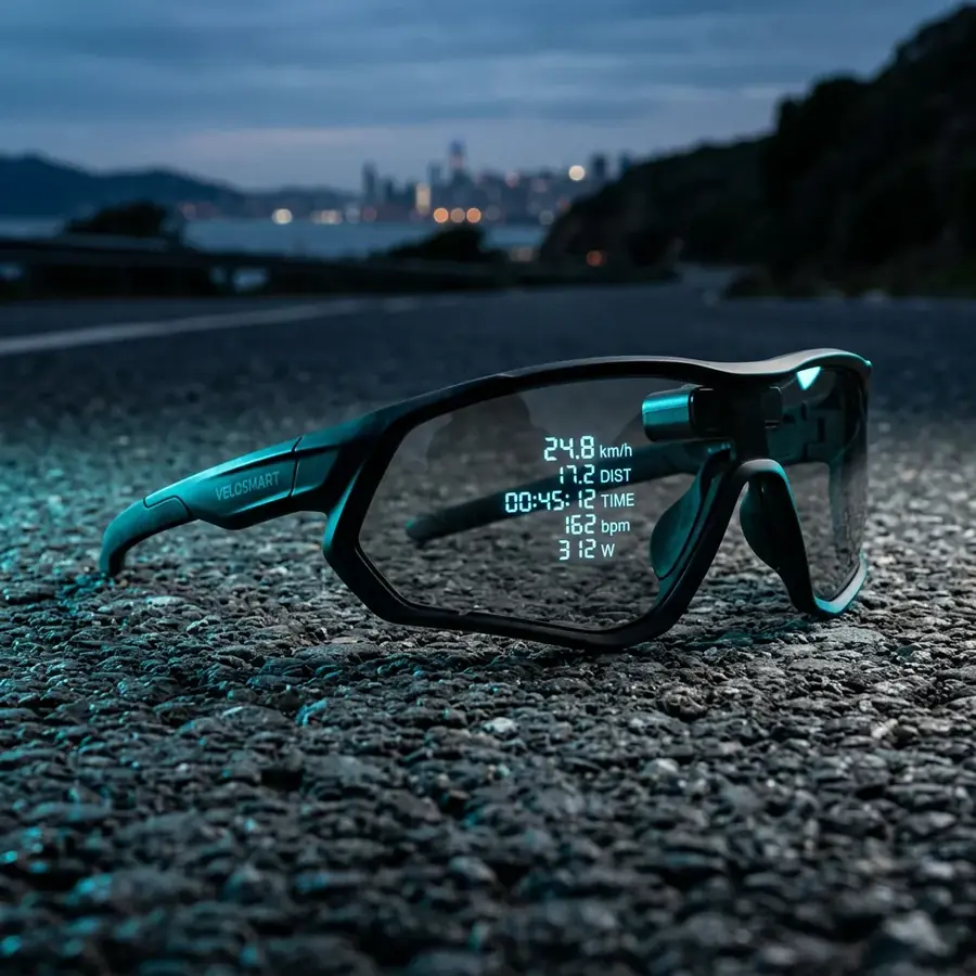 Sport HUD Smart Sunglasses &mdash; Live Performance Data
